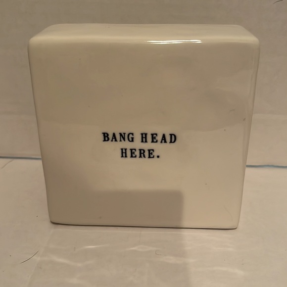 Rae Dunn Desk Set Paperweight Plate Notepad EUC - Picture 5 of 5